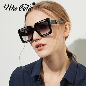2018 Supradimensionate Dreptunghiulară ochelari de Soare pentru Femei Brand Designer de Epocă Retro Cadru Alb 90 de sex Feminin de Ochelari de Soare Ombre Nuante OM625