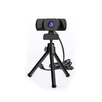 Full HD 1080p Webcam Video de Asteptare(de până la 1920*1080 pixeli) cu HD Built-in Microfon USB Plug&Play Cu Trepied Video de ecran Lat