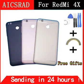 AICSRAD capac Baterie caz pentru 5.0 inch xiaomi redmi 4x înlocuit telefonul locuințe caz cu butoane laterale transport gratuit