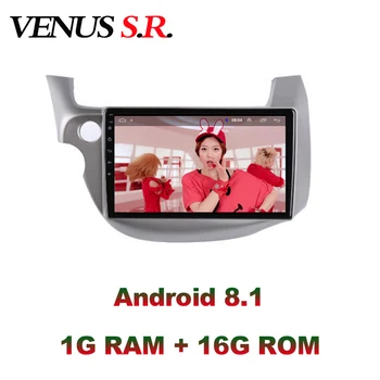 VenusSR Android 8.1 2.5 D dvd auto pentru Honda Fit Jazz 2008-2013 multimedia unitate GPS Radio stereo de navigare gps