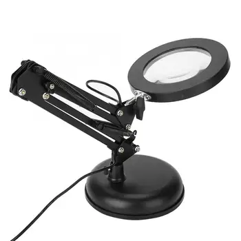 Desktop 3D Ecran MagnifierLED Lupa Lampa de Mărire 5X Lampa de Unghii Manichiura Salon Tatuaj Frumusete Lumina