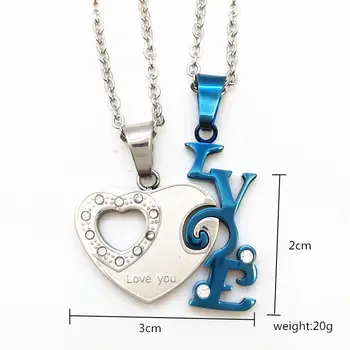 New Sosire Dragoste Inima Email Doamnelor din Oțel Inoxidabil Colier Bijuterii en-Gros de cel Mai bun Cadou de Craciun pentru Femei