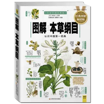 4pc ompendium de Materia Medica + Interior Canon a Împăratul Galben + Sheng Nong lui plante classic + Mii de Aur baza de Prescriptie medicala