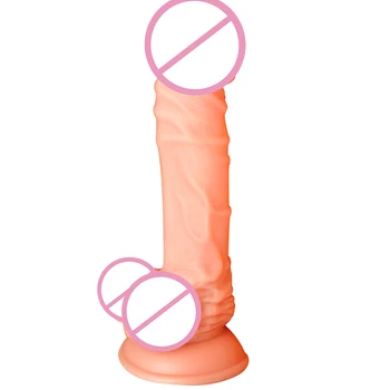 Realist Silicon Vibrator Mare Penis artificial jucarii Sexuale pentru Femei cu o Grosime de Glandul Real Dong Puternic cu ventuza Rigid Penisul Sex-Shop