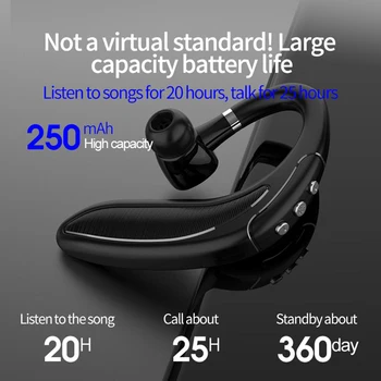 Oppselve Cască Bluetooth Cârlig Ureche Stanga Dreapta set cu Cască fără Fir Bluetooth 5.0 Singură Cască cu Microfon Handsfree Hairphone