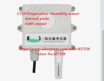 Senzor de CO2 Detector de CO2 Transmițător RS485 Ieșire Analogice de Mare Precizie Industriale Senzor de 0-5V 0-10V, 4-20ma Senzor de Umiditate