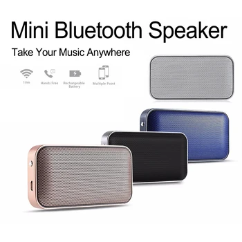 Portabile fără Fir Bluetooth Boxe Mini Metal Mic Sunet de Muzică Cutie Handsfree Bass Subwoofer pentru Telefon Inteligent