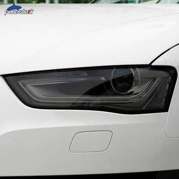 2 Buc Faruri Masina Tentă de Negru Film de Protecție de Protecție Transparent TPU Autocolant Pentru Audi A4 8K B8 B9 8W S4 RS4 Accesorii