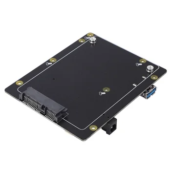 Potrivit pentru Raspberry Pi X825 SSD&HDD SATA pe Placa de baza Potrivire Coajă de Metal + Switch + Ventilator de Răcire + X735 Bord