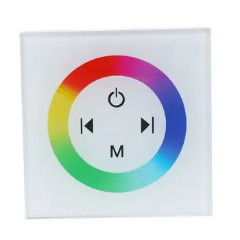 Controler tactil comutatorului de atenuare a intensității luminii pentru LED-uri lampă de perete RGB