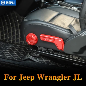 MOPAI Scaun Auto Buton de Reglare se Ocupe de Decorarea Capac Accesorii pentru Jeep Wrangler JL 2018 pentru Jeep Gladiator JT 2018+