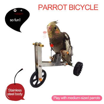 Papagal Amuzant Jucărie Bicicleta Pasăre De Formare Consumabile Păsări De Formare Jucarie Papagal De Formare Elemente De Recuzită Interesante Papagal Jucărie Pentru Păsări