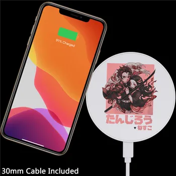 Drăguț Anime Japonia Demon Slayer Încărcător pentru Iphone/Airpods 12 Încărcător Wireless Portabil Încărcător pentru Samsung pentru Huawei pentru Xiaomi