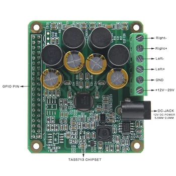 Raspberry Pi HIFI AMP Amplificator placă de Expansiune Modul Audio pentru Raspberry Pi 4 Model B / Pi 3B / 2B / 2B+