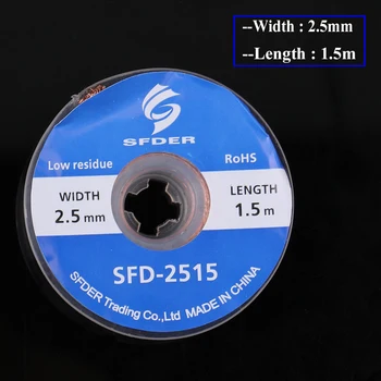 10buc/lot de 1,5 m Lungime Dezlipit de Sârmă de Lipire Wick Dezlipit Panglica pentru PCB Tin Elimina Unelte de Lipit