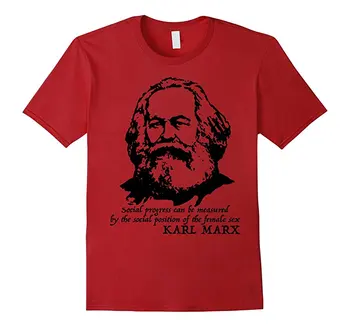 Karl Marx a Citat Tricou Tricou O-gât Casual, din Bumbac de Înaltă Calitate, Trend Vara Respirabil Harajuku Tricou Mare Reducere