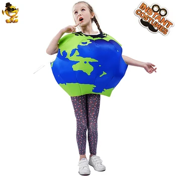 Unisex Copilului Pământ Costum pentru Carnaval Petrecere Cosplay Amuzant 3D Imprimate Pământ Salopeta pentru Copii Costume de Halloween