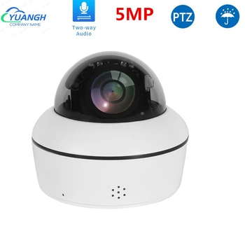 8MP aparat de Fotografiat PTZ IP Dome 4X Zoom Optic de Securitate în aer liber Cameră cu Două sensuri Audio IP66 IR 30m H. 265 ONVIF