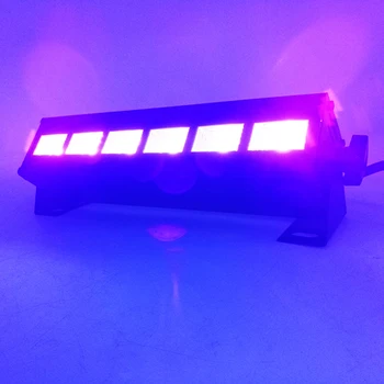 DJworld Etapa LED Light Bar 6x3W UV Culoare de Perete de Spălare DMX Efect de Lumină Pentru DJ Disco Club KTV Homeuse