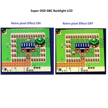 Super OSD Versiune RETRO PIXEL ECRAN LCD IPS KIT Luminozitatea iluminării de Fundal Pentru GameBoy Color Pentru GBC IPS LCD Kit