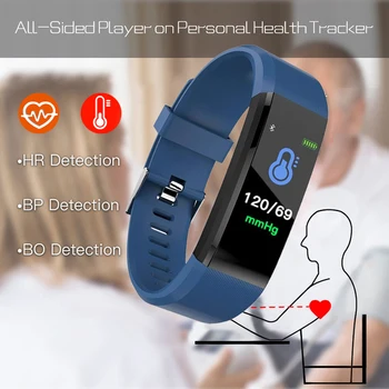115plus Vânzare Fierbinte Bluetooth Inteligent Brățară Bărbați Tensiunii Arteriale Smart Watch Sport Band Femeile de Sănătate Somn Rata de Inima Smartwatch 20