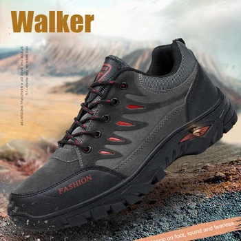 Pantofi Pentru Bărbați Adidași De Iarnă, Drumeții Pantofi Casual Rezistent La Apă În Aer Liber Pantofi Din Piele Respirabil Munca Tactice De Luptă Pantofi Pentru Bărbați