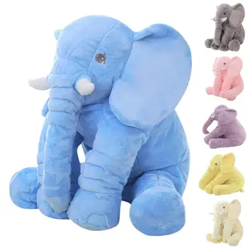 40cm/60cm Înălțime Mare Elefant de Pluș Păpușă Jucărie pentru Copii de Dormit Perna de Spate Drăguț Elefant de Pluș Papusa Cadou de Crăciun