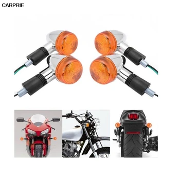 CARPRIE 4 x Amber Chrome Glonț Fata-Spate, Semnalizare Semnalizare Indicator led motocicleta