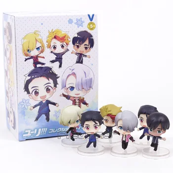 Anime Iuri pe Gheață Iuri Victor Phichit Kenjiro Mini PVC Cifre Jucării 6pcs/set 5cm