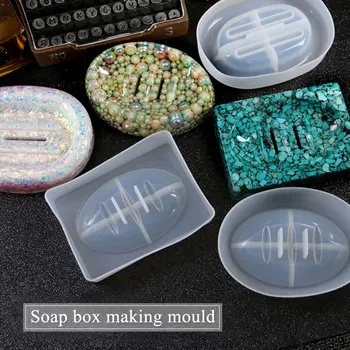 Casă de creație cristal epoxidice cutie de săpun mucegai DIY săpun scurgeri de Scurgere tava de silicon mucegai instrumente artizanale lucrate manual
