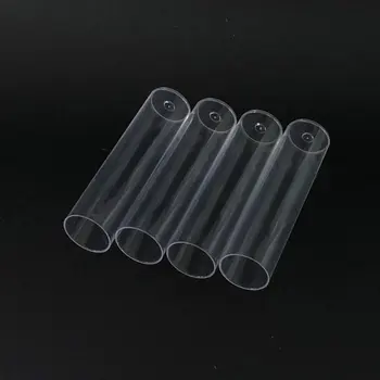 20buc/lot 25x95mm Plastic Plat BottomTransparent Laborator Gol Eprubetă Cu Dop Drosophila Flacoane de cultură tub