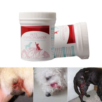 Noi 14g / Sticla Pet Hemostatic Pulbere Hemostatic Praf Pentru Pisici Și Câini de Luptă Sângerare