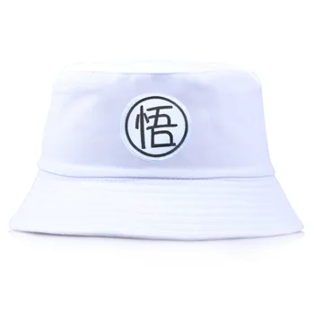 2021 nou Fierbinte Z Goku Wu broderie Bucket Hat Pentru Femei Barbati Panama Flat top Capace de Vară Parasolar Pescuit Pescar Bob Pălărie