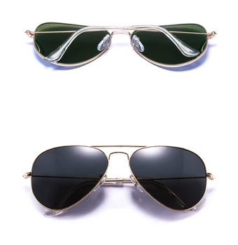 Sticlă de calitate superioară lentile de ochelari de Soare clasic 3025 pilot a femeilor de bărbați, design de lux brand de ochelari de soare de conducere oculos de sol ochelari