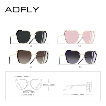 AOFLY DESIGN de Brand de Lux de Epocă ochelari de Soare pentru Femei Polarizati Femei Ochelari de Soare Pentru Femei Hollow Feminin de Ochelari Pentru Conducere