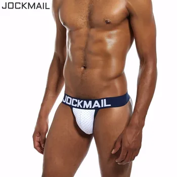 JOCKMAIL Brand Bărbați Lenjerie cureaua sexy Dot prited Bumbac jock curele barbati curele și g siruri de caractere cuecas chilotei Lenjerie de corp homosexuali