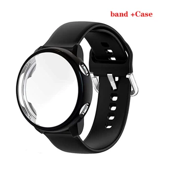 Caz+curea pentru Samsung Galaxy Watch Active 2 44mm 40mm Ceas Inteligent Silicon +capac Caz Galaxy Watch Active2 acoperire Completă