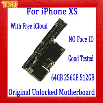 Original Deblocat Pentru iPhone XS Placa de baza 64GB 256GB 512GB Cu/Fără Față ID-ul Gratuit iCloud IOS Logica Bord Testat