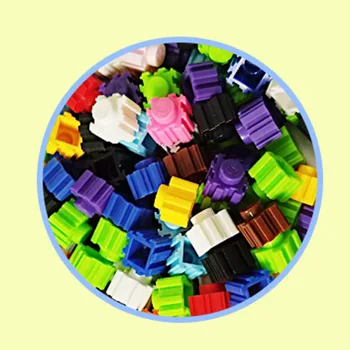 CURTE 500 buc 15 Culori DIY Mini Diamond Block Plastic Cub de Blocuri Caramizi Jucărie de Învățământ Joc de Blocuri de Constructii pentru Copii