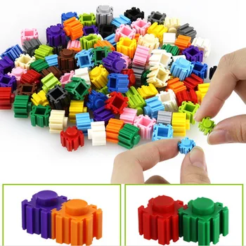 CURTE 500 buc 15 Culori DIY Mini Diamond Block Plastic Cub de Blocuri Caramizi Jucărie de Învățământ Joc de Blocuri de Constructii pentru Copii
