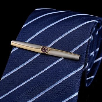 Clipuri cravată de Sus-clasa a Bărbați Costum de Afaceri de zi cu Zi Tricou Accesorii Clasic de Înaltă calitate cu Două culoare Roz Cristal Cravată Clip en-Gros