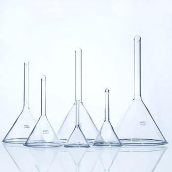 10 bucati/pachet Laborator Triunghi pâlnie de Sticlă Thicked Sticlă Borosilicată Pâlnie Echipamente de Laborator