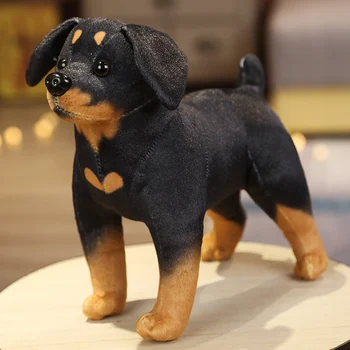 1 buc 25CM Simulare Câine Drăguț de Pluș Jucării Minunat Husky, Akita, Rottweiler Câine Animal Păpuși de Pluș Jucarii Moale pentru Copii Băieți Cadou de Crăciun