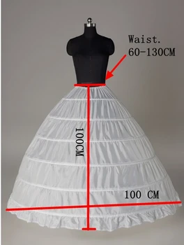 Anagua 2021 rochie de Mireasa alunecare rochie de mireasa 6 sârmă coș plus dimensiune panniers ultralarge puf fusta panniers