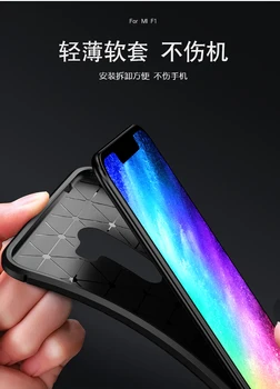Caz de telefon Pentru Pocophone F1 lux Culoare Solidă Ultrathin caz Moale Pentru Xiaomi PocoPhone F1 caz pocophon Poco F1