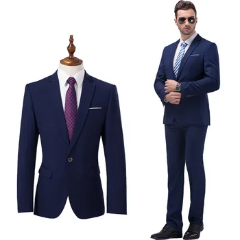 ( Jachete + Pantaloni ) Brand Premium de Înaltă Calitate Culoare Pură Mirele-i Om de Moda Rochie de Mireasa Costum pentru Bărbați Formale Costum de Afaceri