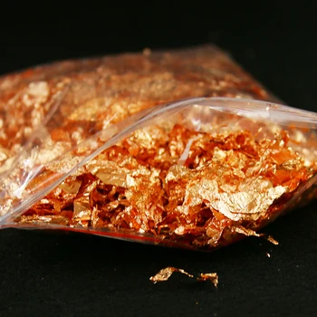 20 de grame de Cupru Roșu fulg de aur a crescut ,fragment din imitatie de foita de aur foi de folie pentru toate tipurile de decoratiuni de transport gratuit