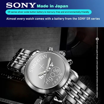 100buc Sony Original 377 SR626SW SR626 AG4 1.55 V Oxid de Argint Ceas Baterie SR626SW 377 Butonul Monedă de Celule FABRICATE IN JAPONIA