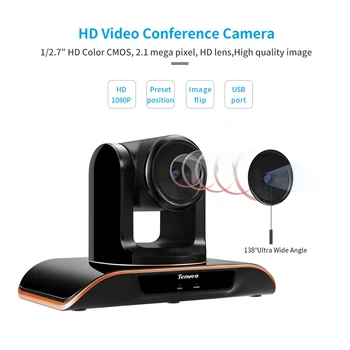 Camera web HD 1080P Video-Conferință Camera Plug and Play USB Web Camera Mare cu Unghi Larg, Sistem de Conferință 30fps Camera Web Cam