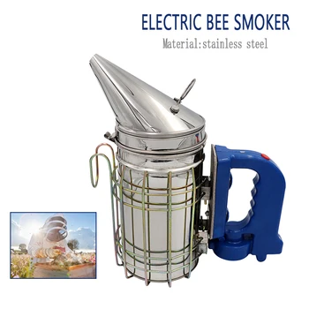 Din Oțel Inoxidabil Electric De Albine Fum Transmițător Kit Electric Apicultura Instrument Apicole Beekeep Instrumente De Albine Fumător